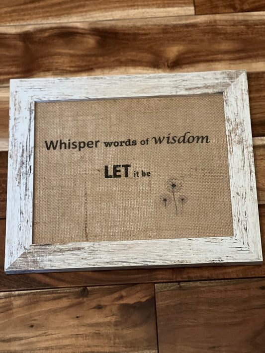 Whisper Words of Wisdom -- Let It Be