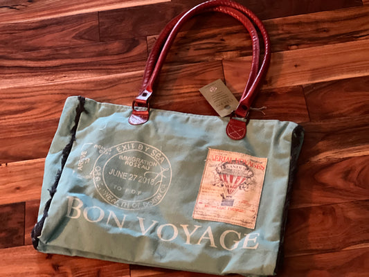 Bon Voyage Hot Air Balloon Tote Bag