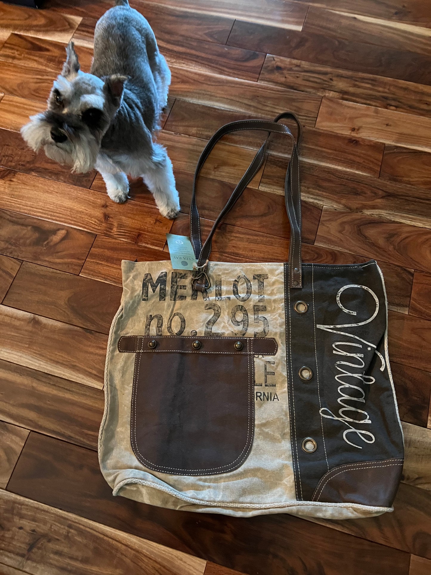 Vintage Merlot Tote Bag