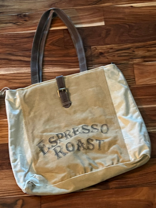 Espresso Roast Canvas Tote Bag