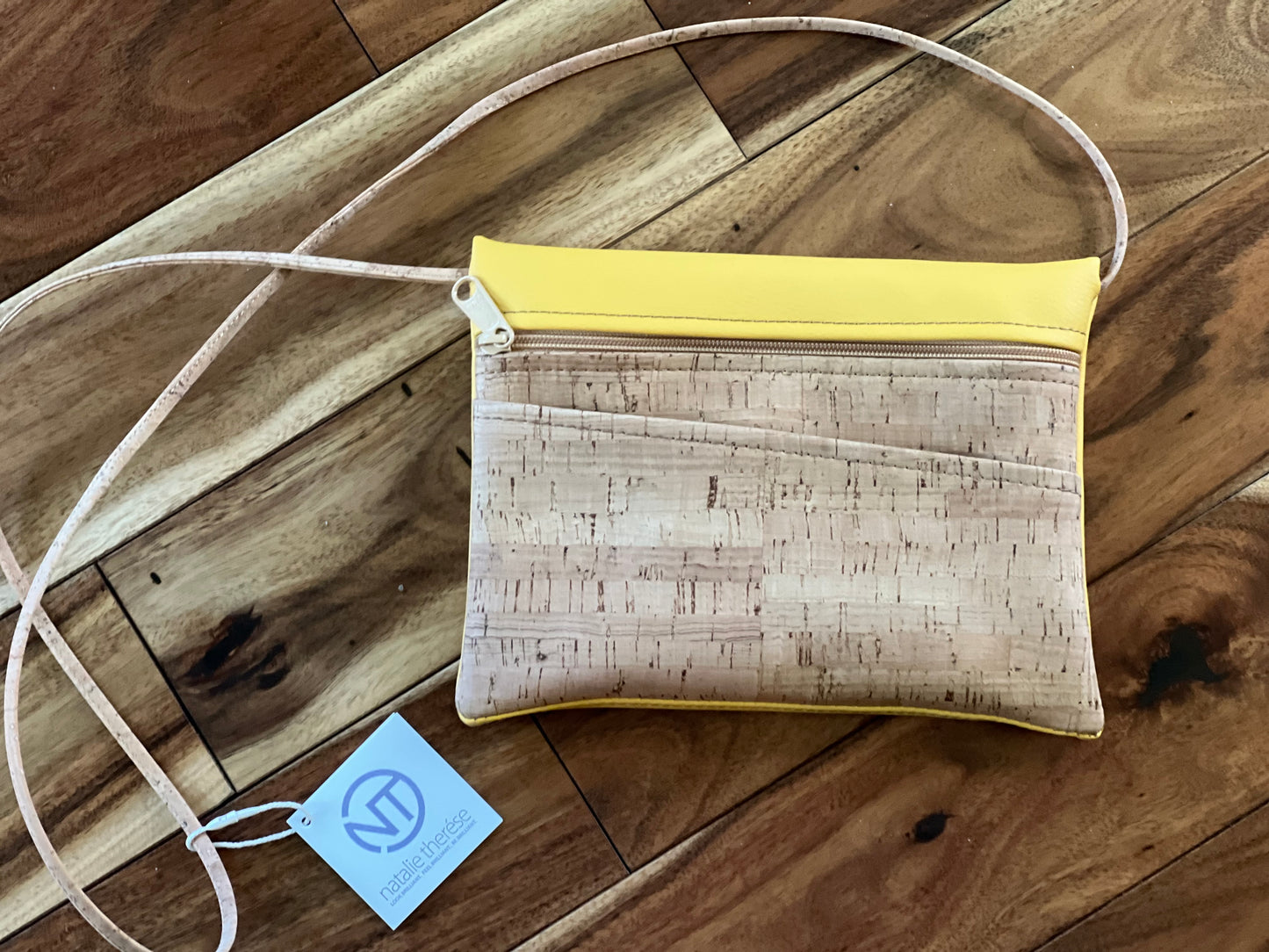 Sunflower Yellow Cork Crossbody