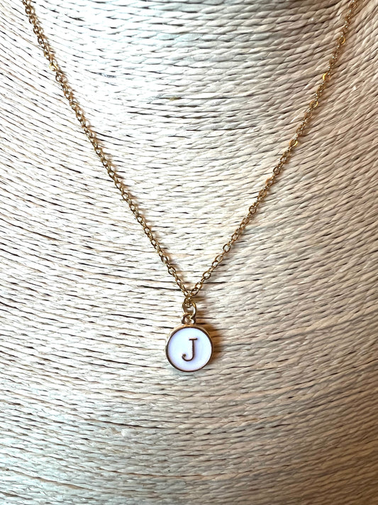 Letter "J" Gold Necklace