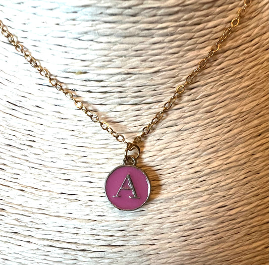 Letter "A" Gold Necklace