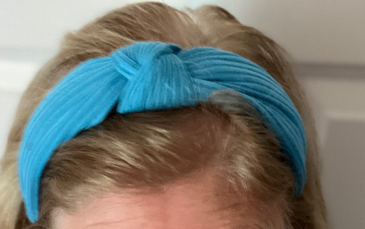 Knotted Headband in Peacock Blue