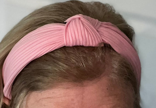 Knotted Headband in Pink