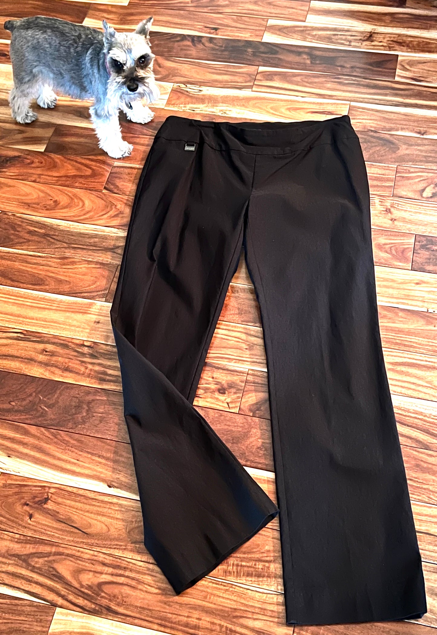 Lisette L Black Straight Leg Trousers