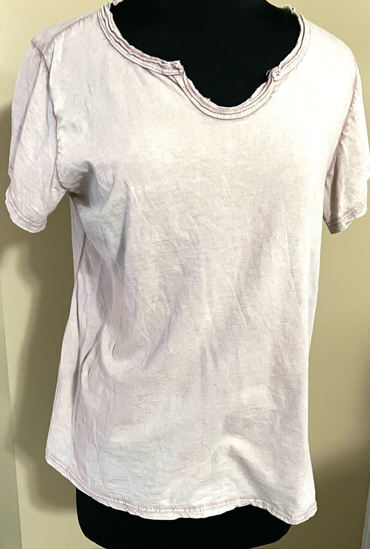 Mineral Wash Tee in Pale Pink